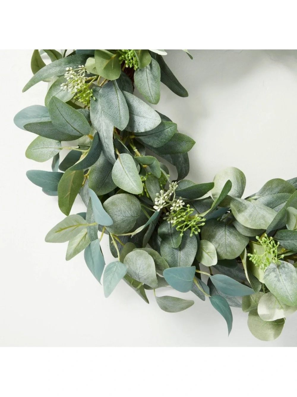 Hearth & Hand Faux Eucalyptus Wreath - 24”Diameter Green